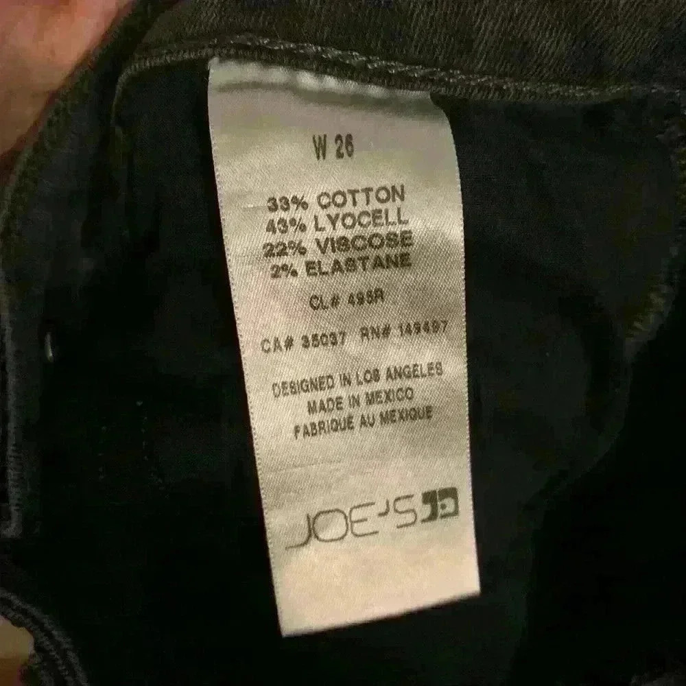 Joe’s Jeans Flawless Skinny Ankle Ferdinand Black Jean size 26 - Picture 12 of 12